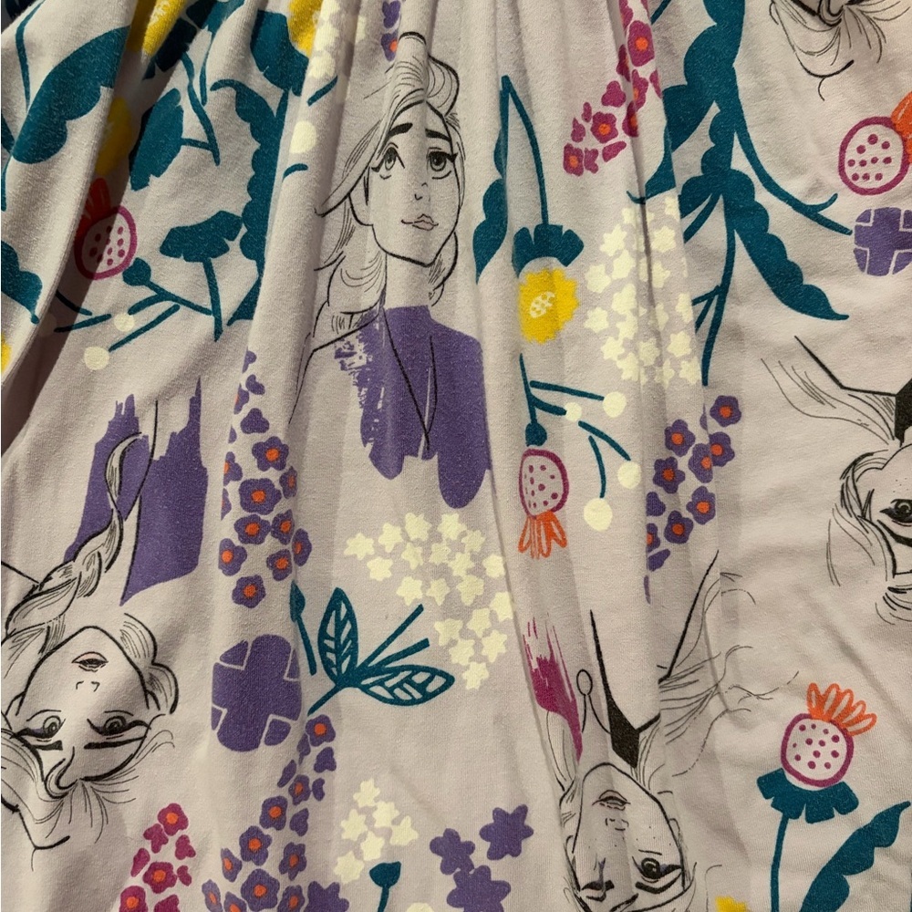 Hanna Andersson Girls' Disney Frozen 2 Purple Long Sleeve Dress Size 10 - Picture 4 of 9